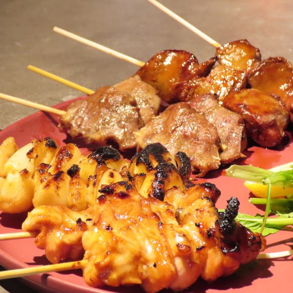 【名古屋コーチン・錦爽鶏】焼き鳥4種8本盛り