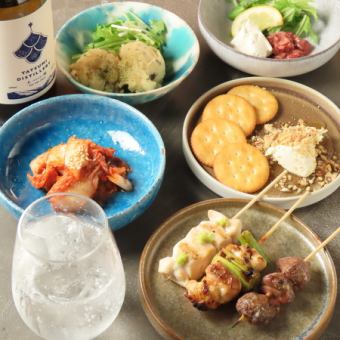 【月～木限定】120分飲み放題付きおトクに楽しむやきとりゴーのエッセンスコース全8品4,500円