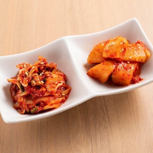 Assortment of authentic Korean kimchi