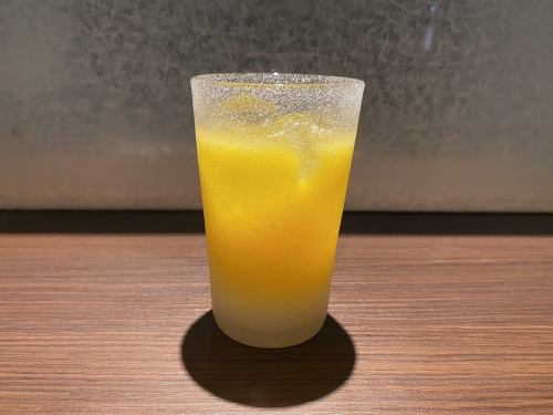 Mango Calpis juice, sour