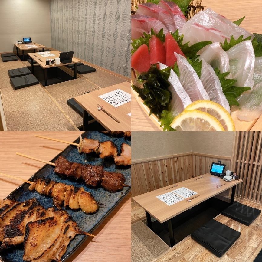 新鮮只是因為它是由魚店直接管理的居酒屋！創意烤雞肉串也是♪歡迎各種宴會和女孩協會◎