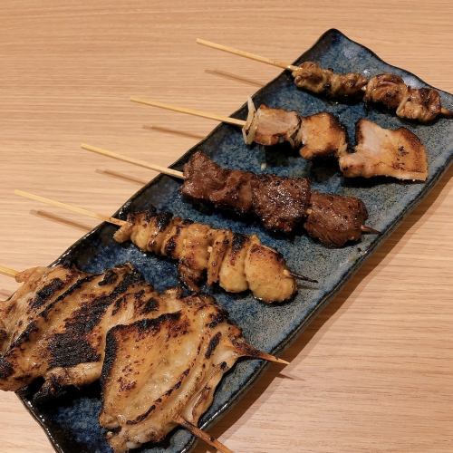 【海鮮だけじゃない！焼鳥もご用意しております！】店長おすすめ焼き鳥盛り合わせ