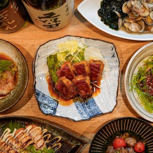 自慢の創作料理はお酒との相性抜群