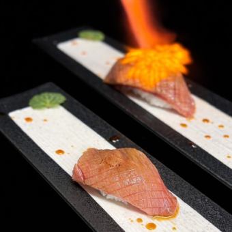 日立牛肉生握壽司（1個）