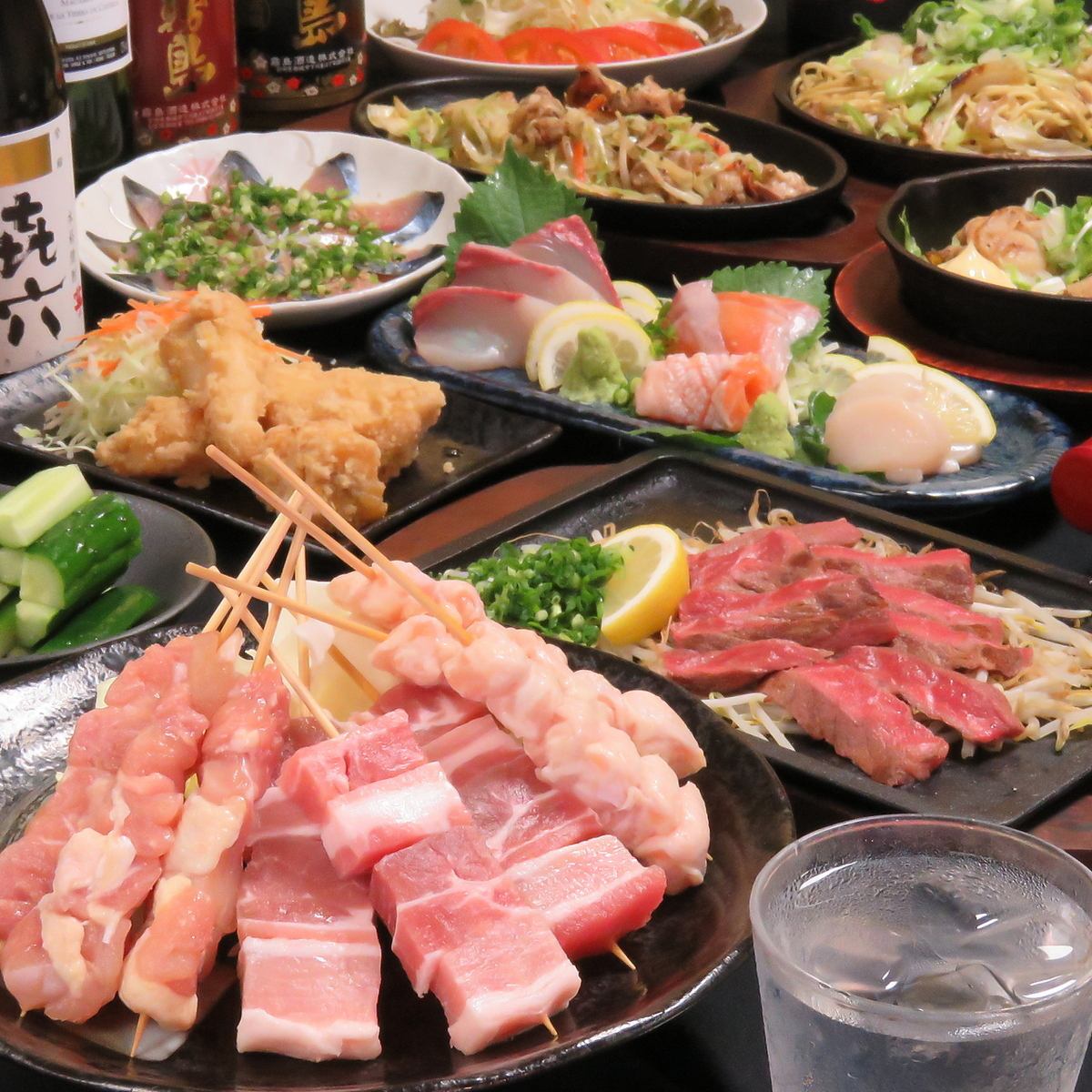 本場博多の焼鳥と伝統のお好み焼
