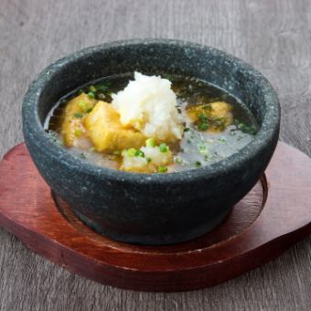 青さ海苔の揚げ出し豆腐