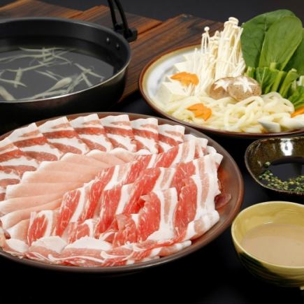 Easy and convenient! "Oyama Chicken Shabu-shabu All-You-Can-Eat Course" 120 minutes all-you-can-eat included 3380 yen ⇒ 2380 yen