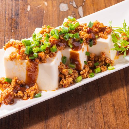 Deep-fried tofu with plenty of meat and miso