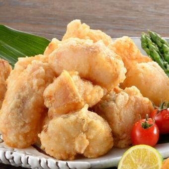 Deep fried monkfish/perfect as a snack!! Super spicy fried chicken