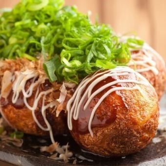 Crispy Takoyaki/Grilled Mentaiko