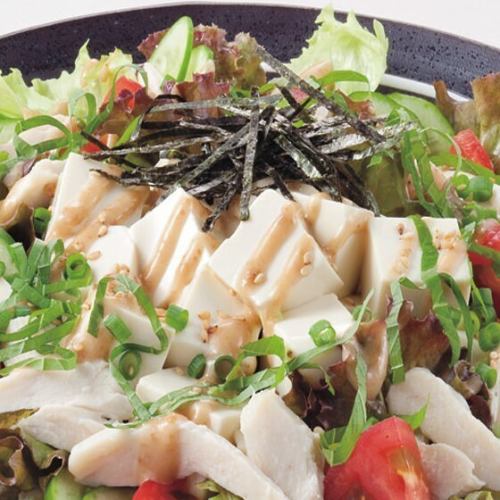 Farm-fresh vegetable sesame tofu salad/Danshaku potato salad