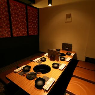 Private rooms can be used by 5 to 10 people.We recommend you to make an early reservation.
