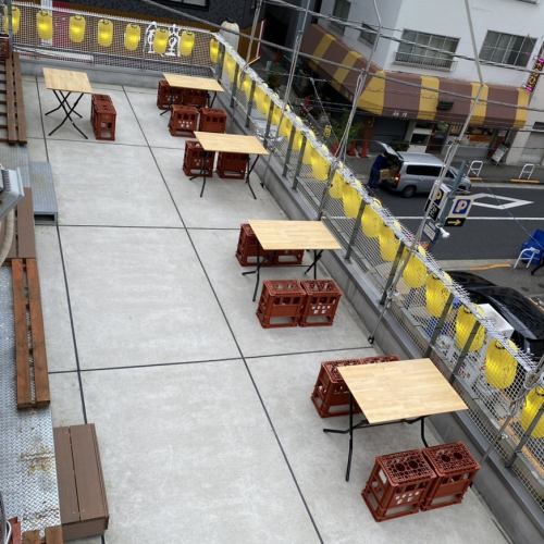 一席ずつあけて密の防止