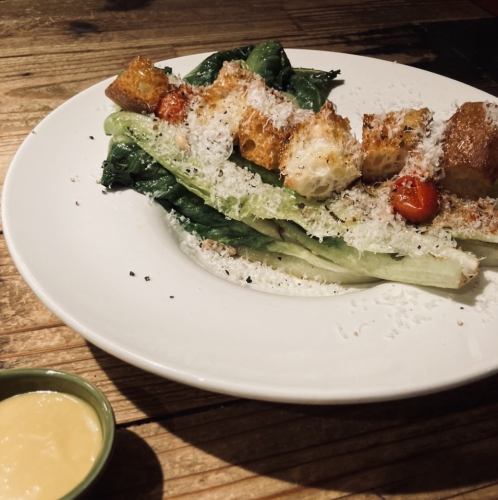 Classic Caesar Salad with Lorraine Lettuce and Parmesan