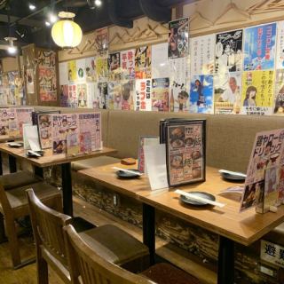 ベンチシートのお席有！ゆっくりくつろげます★