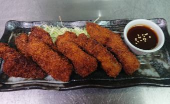 一口カツ[Bite cutlet of pork loin]／厚切りベーコン[Thich cut barcon Brailed]