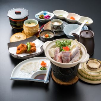 ≪120分飲み放題付き≫5000円(税込)ふぐ御膳コース◆てっぴ・てっさ・てっちり鍋・デザート全8品
