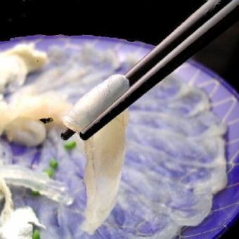 ≪120分飲み放題付き≫ふぐ会席コースてっさ・てっちり鍋・から揚げ・雑炊等全10品 8000円(税込)