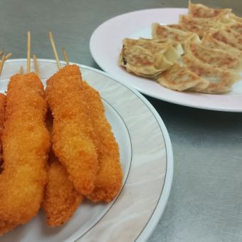 ≪料理のみ≫3000円(税込価格)餃子と串カツ90分食べ放題コース