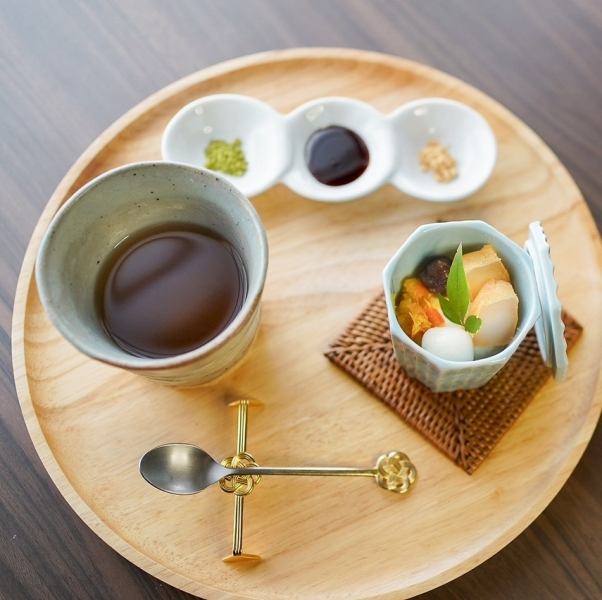 【カフェメニュー】織の自家製和パフェ