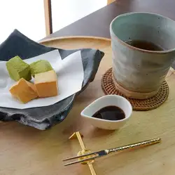 本わらび餅の二種盛り