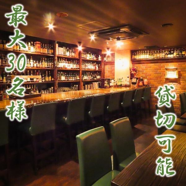 店内最大30名様ほどまでご対応可能です。カウンター席、テーブル席、個室など複数お席ご準備いたしております。20名様より貸切も相談可能ですので、お気軽にご相談ください。