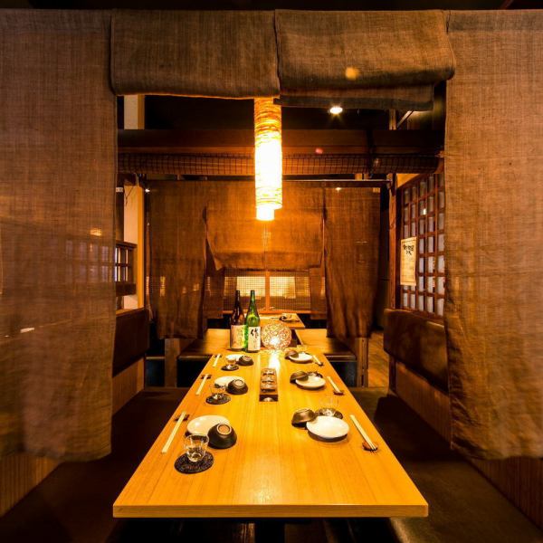 Box seats are available in the calm atmosphere of the restaurant.It is separated from the surrounding seats, so you can enjoy your party in a relaxed manner even if you are not in a private room.Please spend a wonderful banquet time at Kamadoka♪ Reservations are being accepted!