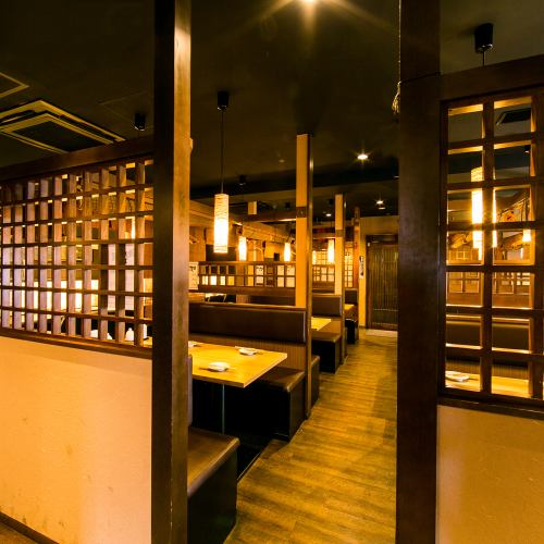 Have a party without worrying about your surroundings♪ We have many semi-private seats available.