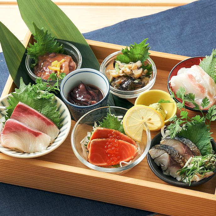 海の幸の贅沢な盛り合わせをご用意しています◎お酒のアテに是非