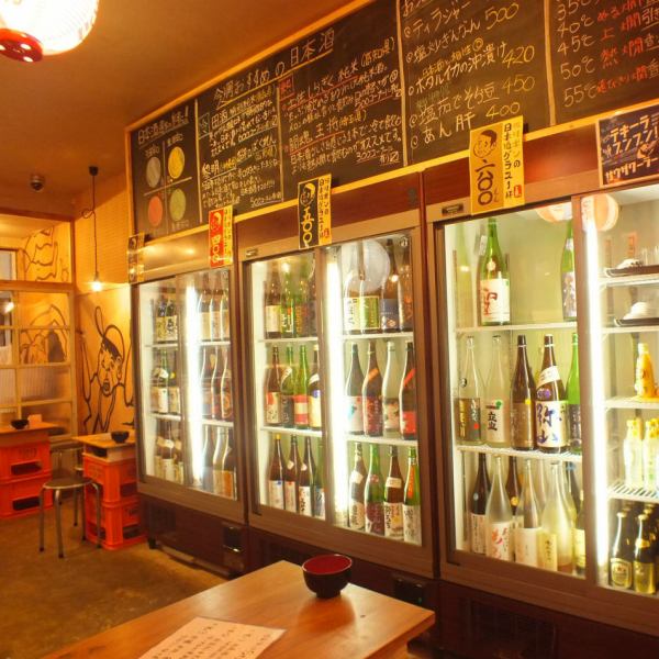 There are about 70 kinds of sake available, priced from 548 yen (tax included) per glass! From standard sake to rare sake, depending on availability.You can also have fun discovering your favorite sake ☆