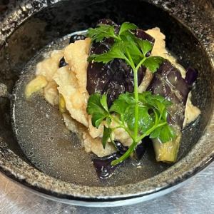 地魚と茄子の煮びたし