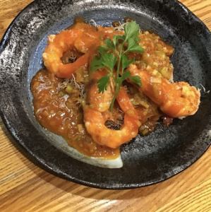 赤エビのチリソース