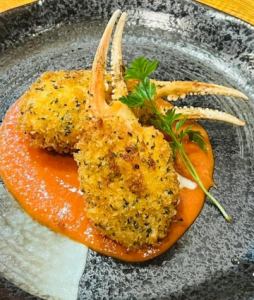 Snow crab claw cream croquette