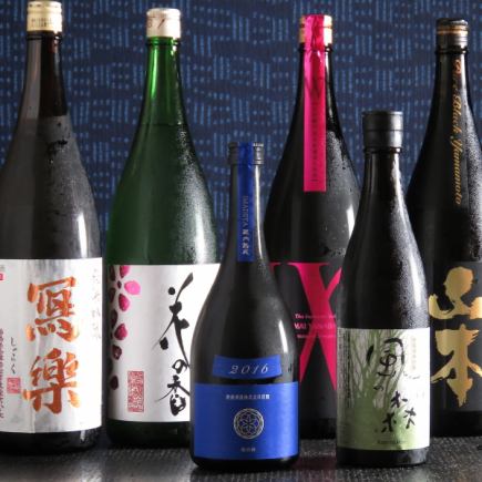 そば焼酎と15種の日本酒＆自家製果実酢も2時間丸々飲み放題⇒2750円！+330円でビールもOK