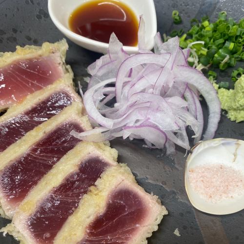 マグロのレア天ぷら