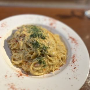 ふわふわ卵の和風パスタ