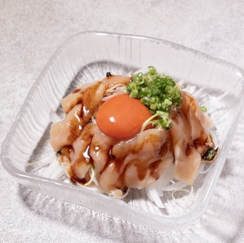 【名物】冠地どり生ユッケ