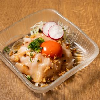 冠地どり生ユッケ