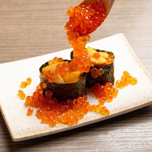 Luxurious! Exciting! The vivid “Ikura Kobore Sushi” is a must-try◎