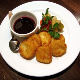 Camembert cheese fried ~ with fruit jam ~