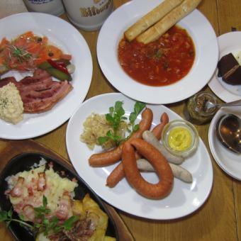 期間限定☆2人以上用餐方案【暑假德文課程】◆推薦在炎熱季節使用※週五不提供