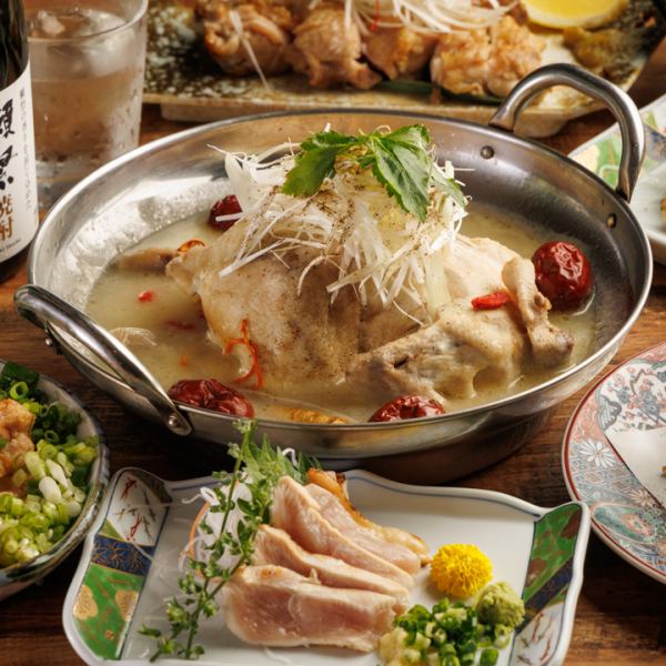 鶏尽くしコース！自慢の鶏料理を余すことなく堪能