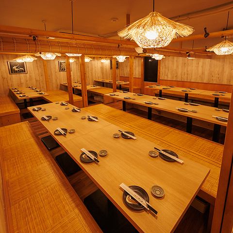 ▼各種宴会に！個室完備・喫煙可・飲み放題付コース3500円～