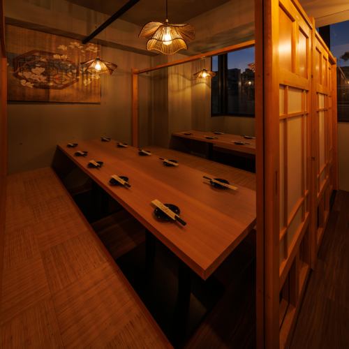 和モダン個室！ふわっと広がる落ち着いた個室空間