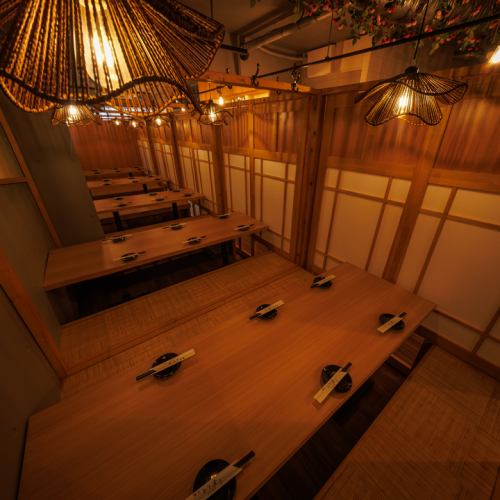 宴会にもオススメ！仕切りを外せば大型宴会も可能