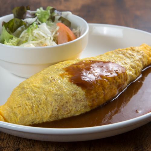 Omelette Rice with Demi-glace Sauce S