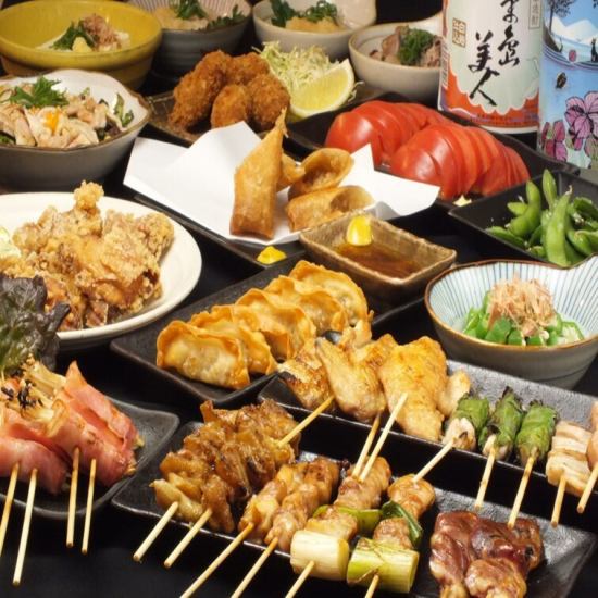 大名・大橋で人気の焼き鳥が自慢★食べ飲み放題居酒屋！！