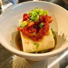 Korean style cold tofu