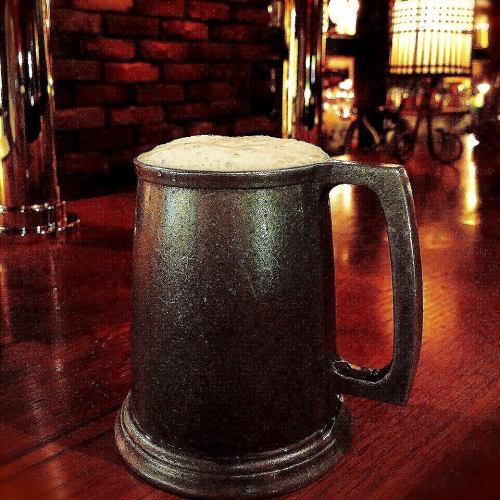Iron mug draft beer