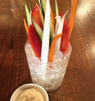 特制蘸酱蔬菜条
